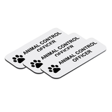 Animal Control Officer 1 x 3" Name Tag/Badge, (3 Pack)