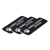 Animal Control Officer 1 x 3" Name Tag/Badge, (3 Pack)