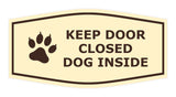 Motto Lita Fancy Paws, Keep Door Closed Dog Inside (Paw) Wall or Door Sign