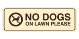 Motto Lita Standard Paws, No Dogs On Lawn Please Wall or Door Sign