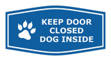 Motto Lita Fancy Paws, Keep Door Closed Dog Inside (Paw) Wall or Door Sign