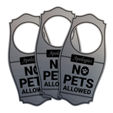 Motto Lita Apologies No Pets Allowed Door Hanger