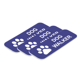 Dog Walker 1 x 3" Name Tag/Badge, (3 Pack)