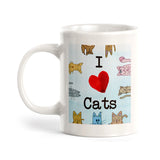 I Love Cats Coffee Mug