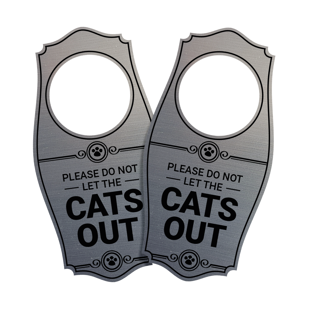 Motto Lita Please Do Not Let the Cats Out Door Hanger
