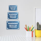 Classic Framed Paws Plus, Warning Dogs on Premises (Paw) Wall or Door Sign