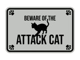 Classic Framed Paws, Beware of the Attack Cat Wall or Door Sign