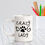 Crazy Dog Lady 11oz Plastic or Ceramic Coffee Mug | Homely Coffee Cups