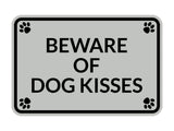 Classic Framed Paws, Beware of Dog Kisses Wall or Door Sign