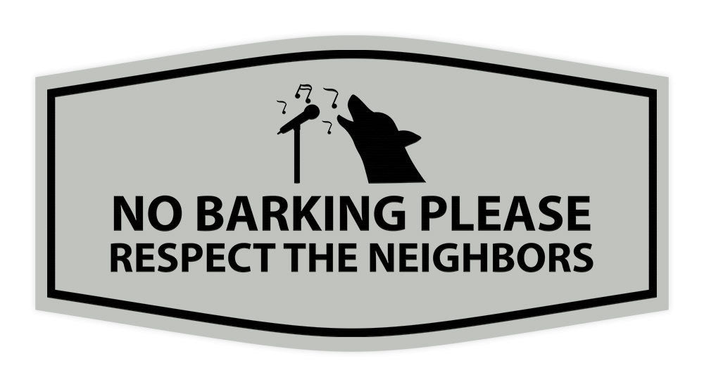 Motto Lita Fancy No Barking Please Respect The Neighbors Wall or Door Sign