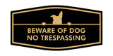 Motto Lita Fancy Paws, Beware Of Dog No Trespassing Graphic Wall or Door Sign