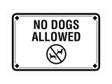 Classic Framed Diamond, No Dogs Allowed Wall or Door Sign