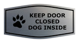 Motto Lita Fancy Paws, Keep Door Closed Dog Inside (Paw) Wall or Door Sign