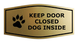 Motto Lita Fancy Paws, Keep Door Closed Dog Inside (Paw) Wall or Door Sign