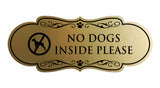 Motto Lita Designer Paws, No Dogs Inside Please Wall or Door Sign