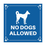 Motto Lita Square Paws No Dogs Allowed Wall or Door Sign