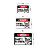 Classic Framed Paws Plus, Warning Coyote Activity Wall or Door Sign | Novelty Funny Warning Signs