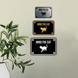 Classic Framed Paws, Mind the Cat Wall or Door Sign