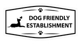 Motto Lita Fancy Paws, Dog Friendly Establishment Wall or Door Sign