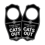 Motto Lita Please Do Not Let the Cats Out Door Hanger