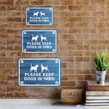 Classic Framed Paws Plus, Please Keep Dogs in Yard Wall or Door Sign