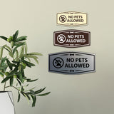 Motto Lita Fancy Paws, No Pets Allowed Wall or Door Sign