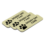 Doggy Day Care 1 x 3" Name Tag/Badge, (3 Pack)