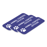 Animal Control Officer 1 x 3" Name Tag/Badge, (3 Pack)