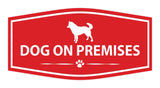 Motto Lita Fancy Paws, Dog On Premises Wall or Door Sign