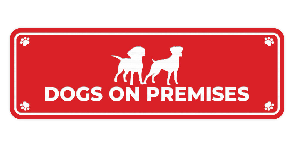 Motto Lita Standard Paws, Dogs on Premise Wall or Door Sign