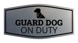 Motto Lita Fancy Paws, Guard Dog On Duty Wall or Door Sign