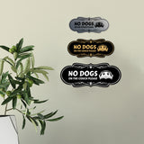 Motto Lita Designer Paws, No Dogs On the Couch Please Wall or Door Sign