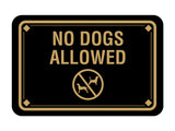 Classic Framed Diamond, No Dogs Allowed Wall or Door Sign