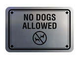 Classic Framed Diamond, No Dogs Allowed Wall or Door Sign