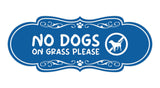 Motto Lita Designer Paws, No Dogs On Grass Please Wall or Door Sign