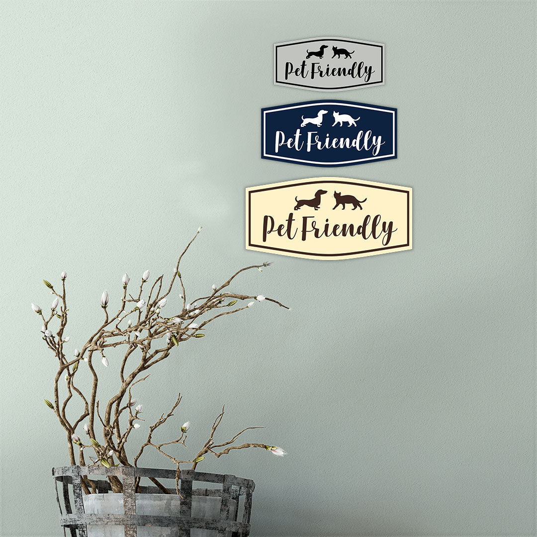 Motto Lita Fancy Paws, Pet Friendly Wall or Door Sign
