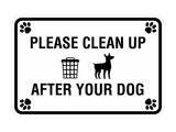 Classic Framed Paws, Please Clean Up After Your Dog Wall or Door Sign