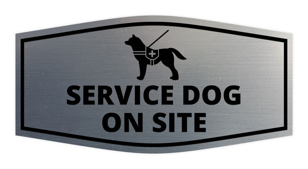 Motto Lita Fancy Paws, Service Dog On Site Sign Wall or Door Sign