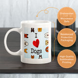 I Love Dogs Coffee Mug