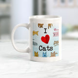 I Love Cats Coffee Mug