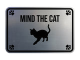 Classic Framed Paws, Mind the Cat Wall or Door Sign