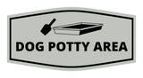 Motto Lita Fancy Paws, Dog Potty Area Wall or Door Sign