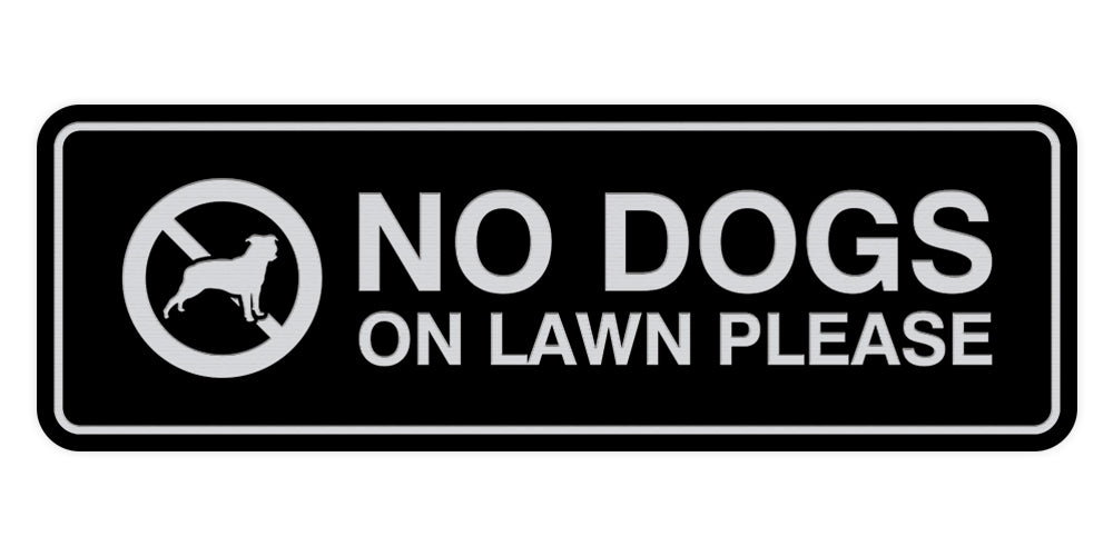 Motto Lita Standard Paws, No Dogs On Lawn Please Wall or Door Sign