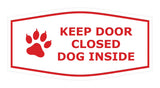 Motto Lita Fancy Paws, Keep Door Closed Dog Inside (Paw) Wall or Door Sign