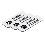 Animal Rescue 1 x 3" Name Tag/Badge, (3 Pack)