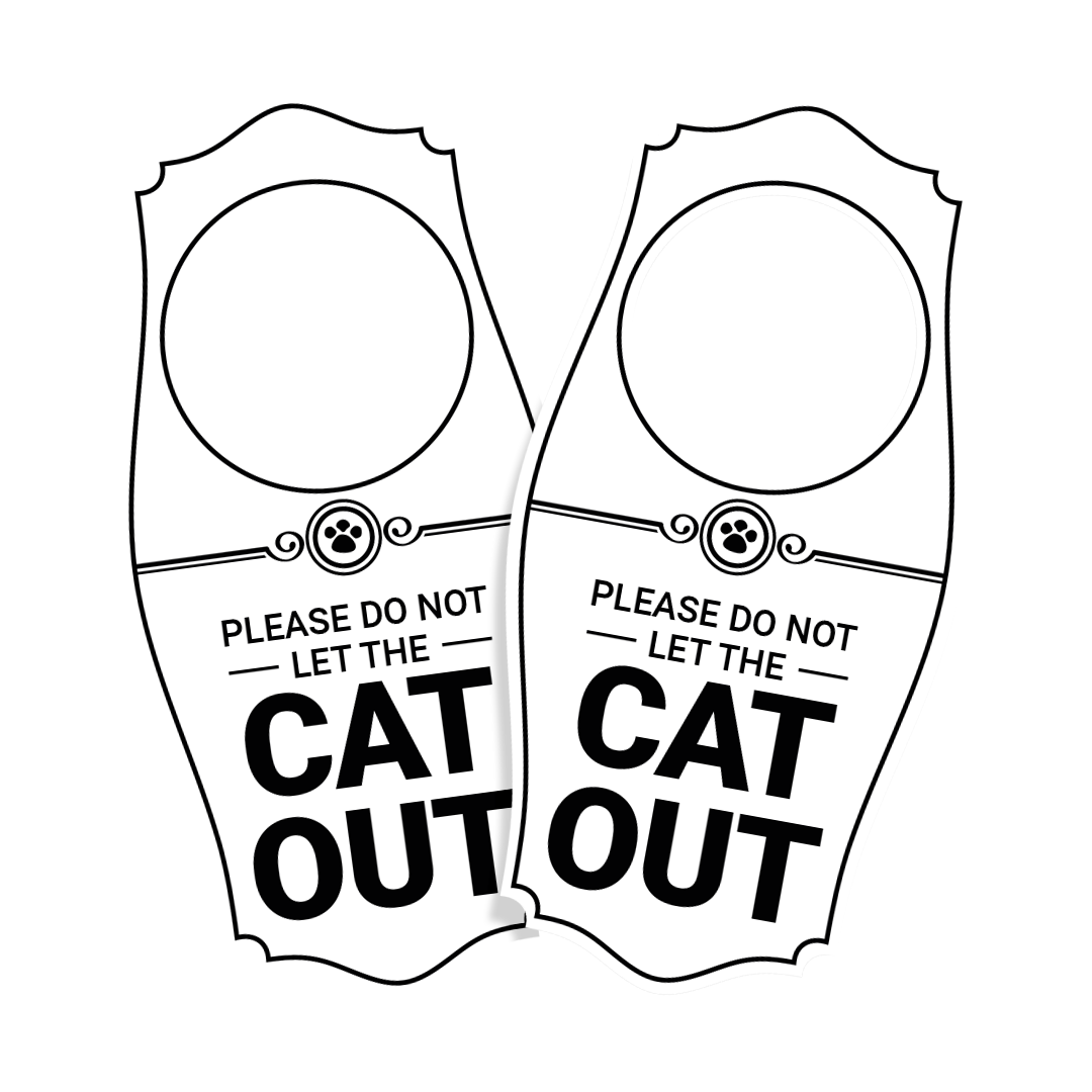 Motto Lita Please Do Not Let the Cat Out Door Hanger