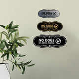 Motto Lita Designer Paws, No Dogs On Grass Please Wall or Door Sign