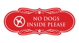 Motto Lita Designer Paws, No Dogs Inside Please Wall or Door Sign