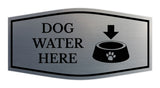 Motto Lita Fancy Paws, Dog Water Here Sign Wall or Door Sign