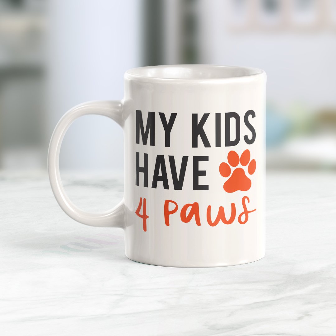 My Kids Have 4 Paws Coffee Mug - Gaucho Goods